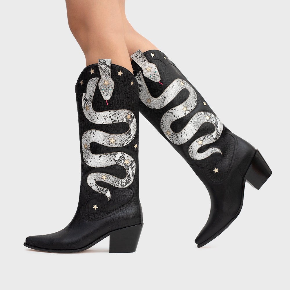 BOTA ANACONDA NEGRO