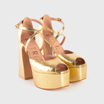 Cargue la imagen en el visor de la galería, BIELA PLATAFORMA DORADO