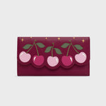 Cargue la imagen en el visor de la galería, BILLETERA LARGA LUCKY CHERRIES MORA