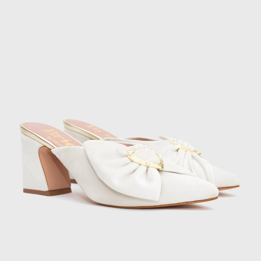 BLAIR MULE PUMP BRIDE HUESO