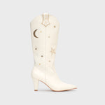 Cargue la imagen en el visor de la galería, BOTA ALTA MIDNIGHT COWGIRL HUESO