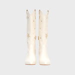 Cargue la imagen en el visor de la galería, BOTA ALTA MIDNIGHT COWGIRL HUESO