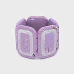 Cargue la imagen en el visor de la galería, BRAZALETE CORDELIA LILA BLANCO