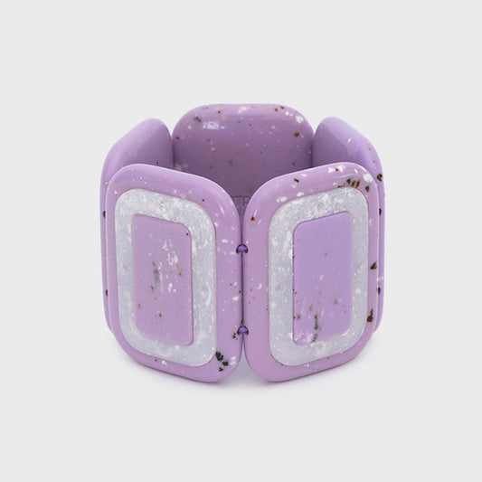 BRAZALETE CORDELIA LILA BLANCO