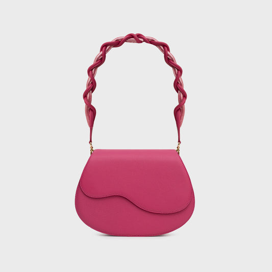 CLAM BAG TINA FUCSIA