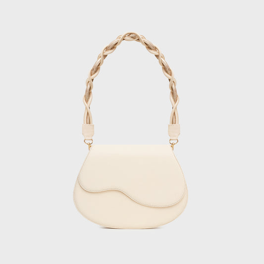 CLAM BAG TINA HUESO