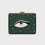 Cargue la imagen en el visor de la galería, CLUTCH LUCKY EYE VERDE