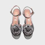 Cargue la imagen en el visor de la galería, FERNANDA PLATAFORMA NEGRO PLATINO