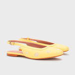 Cargue la imagen en el visor de la galería, FLAVIA FLAT SLINGBACK AMARILLO