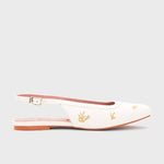 Cargue la imagen en el visor de la galería, FLAVIA FLAT SLINGBACK HUESO