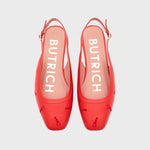 Cargue la imagen en el visor de la galería, FLAVIA FLAT SLINGBACK ROJO