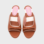 Cargue la imagen en el visor de la galería, GIUSEPPINA MULE MIDI MARRÓN