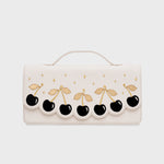Cargue la imagen en el visor de la galería, LUCKY CHERRIES RECTANGLE BAG HUESO