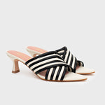 Cargue la imagen en el visor de la galería, MARGARET MIDI STILETTO HUESO NEGRO