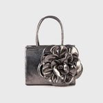 Cargue la imagen en el visor de la galería, MINI RECTANGULAR FERNANDA BAG NEGRO PLATINO
