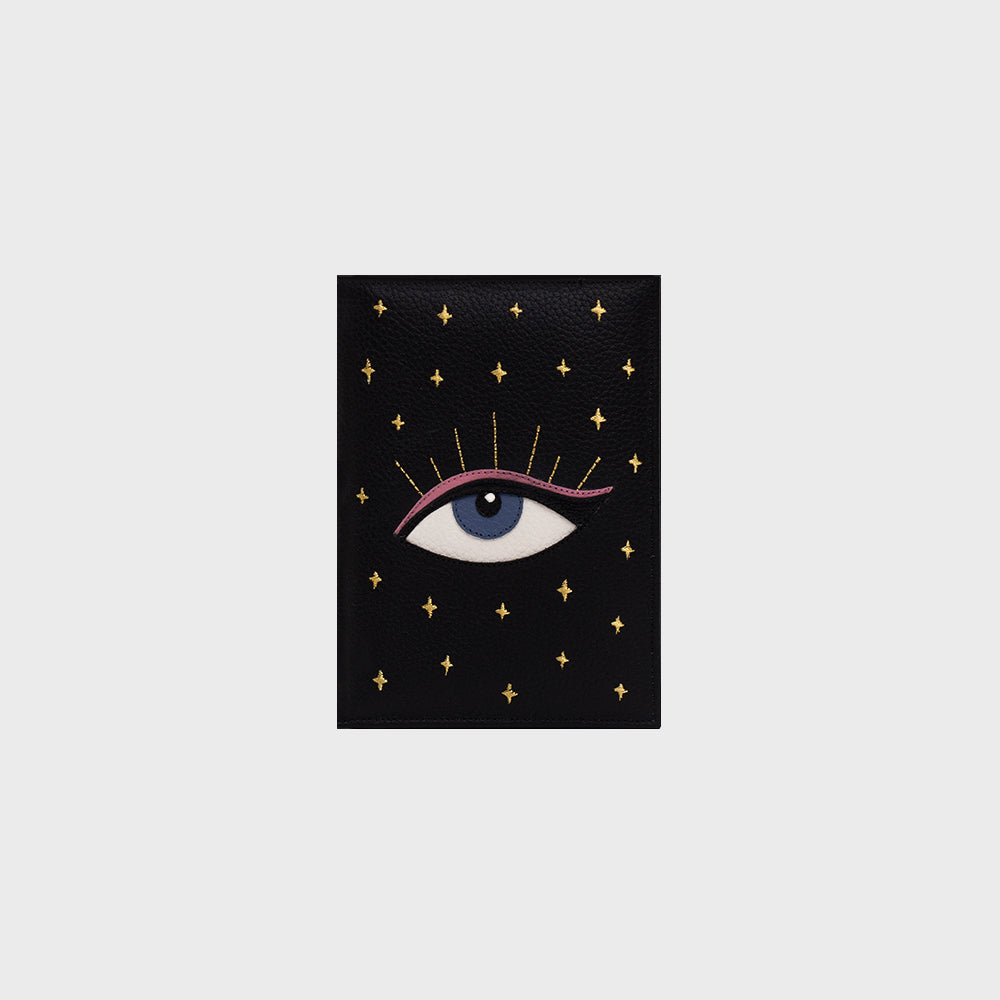 PORTAPASAPORTE LUCKY EYE NEGRO