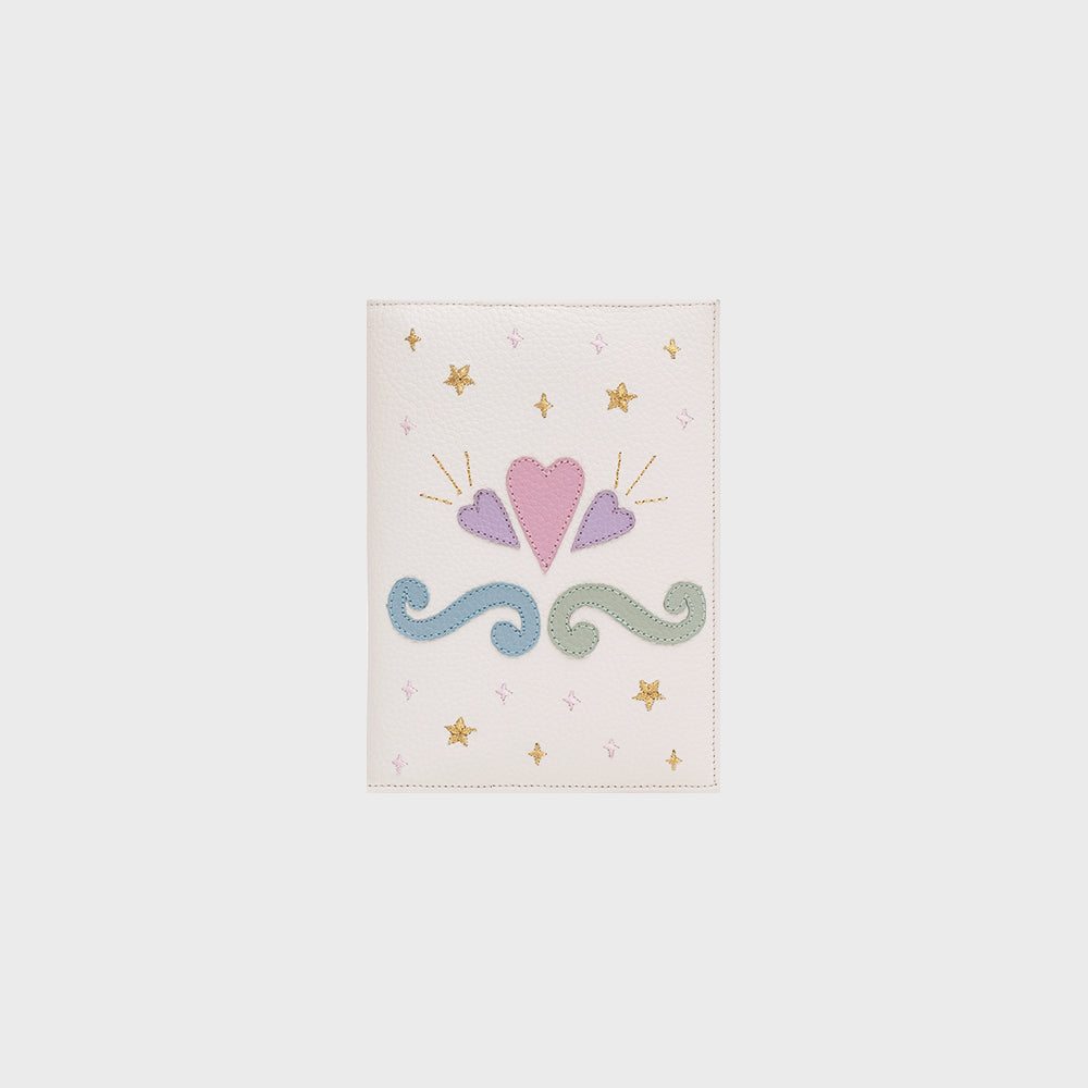 PORTAPASAPORTE LUCKY HORSESHOE HUESO