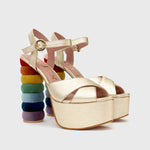 Cargue la imagen en el visor de la galería, RETRO GOLDEN SUNSHINE PLATAFORMA MULTICOLOR