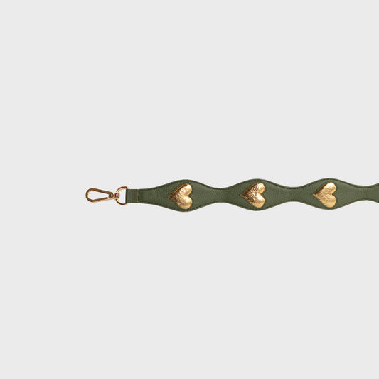 SHOULDER STRAP HEARTS VERDE