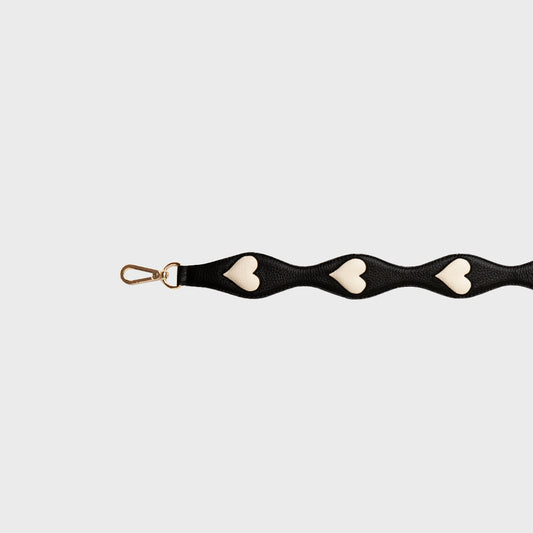 SHOULDER STRAP HEARTS NEGRO