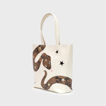 Cargue la imagen en el visor de la galería, TOTE BAG ANACONDA HUESO