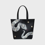 Cargue la imagen en el visor de la galería, TOTE BAG ANACONDA NEGRO