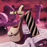 Cargue la imagen en el visor de la galería, GAELA PLATAFORMA HUESO NEGRO