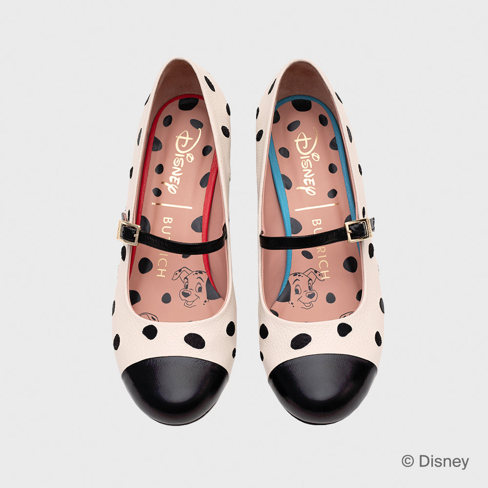 101 DALMATIANS MIDI HUESO NEGRO