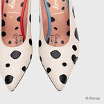 Cargue la imagen en el visor de la galería, 101 DALMATIANS MULE PUMP HUESO NEGRO