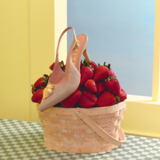 STRAWBERRY PUMP SLINGBACK CAFÉ