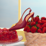 Cargue la imagen en el visor de la galería, STRAWBERRY PUMP SLINGBACK MORA