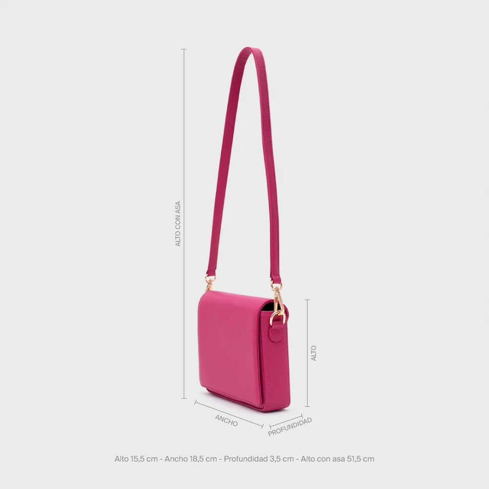 AMAPOLA MINI FLAP BAG FUCSIA