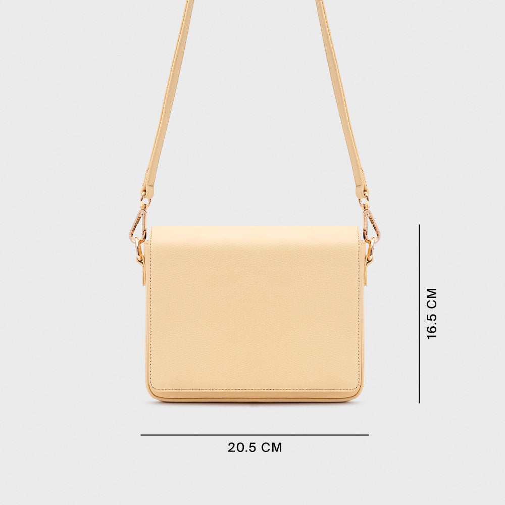 AMAPOLA MINI FLAP BAG AMARILLO PASTEL