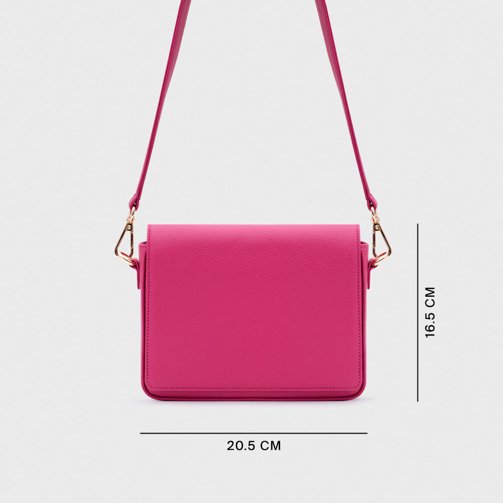AMAPOLA MINI FLAP BAG FUCSIA