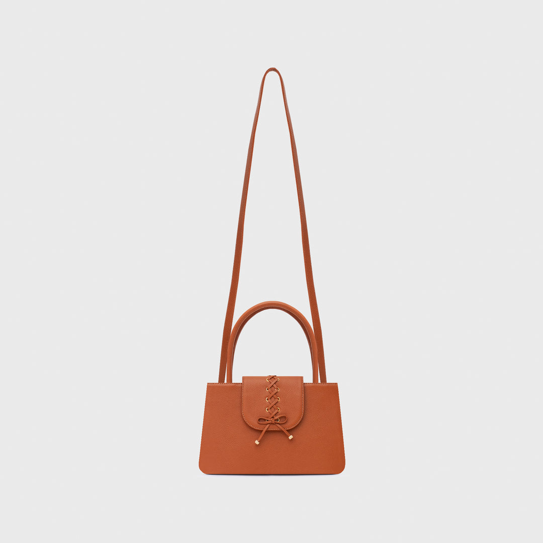 AMARA HANDLE BAG COBRE