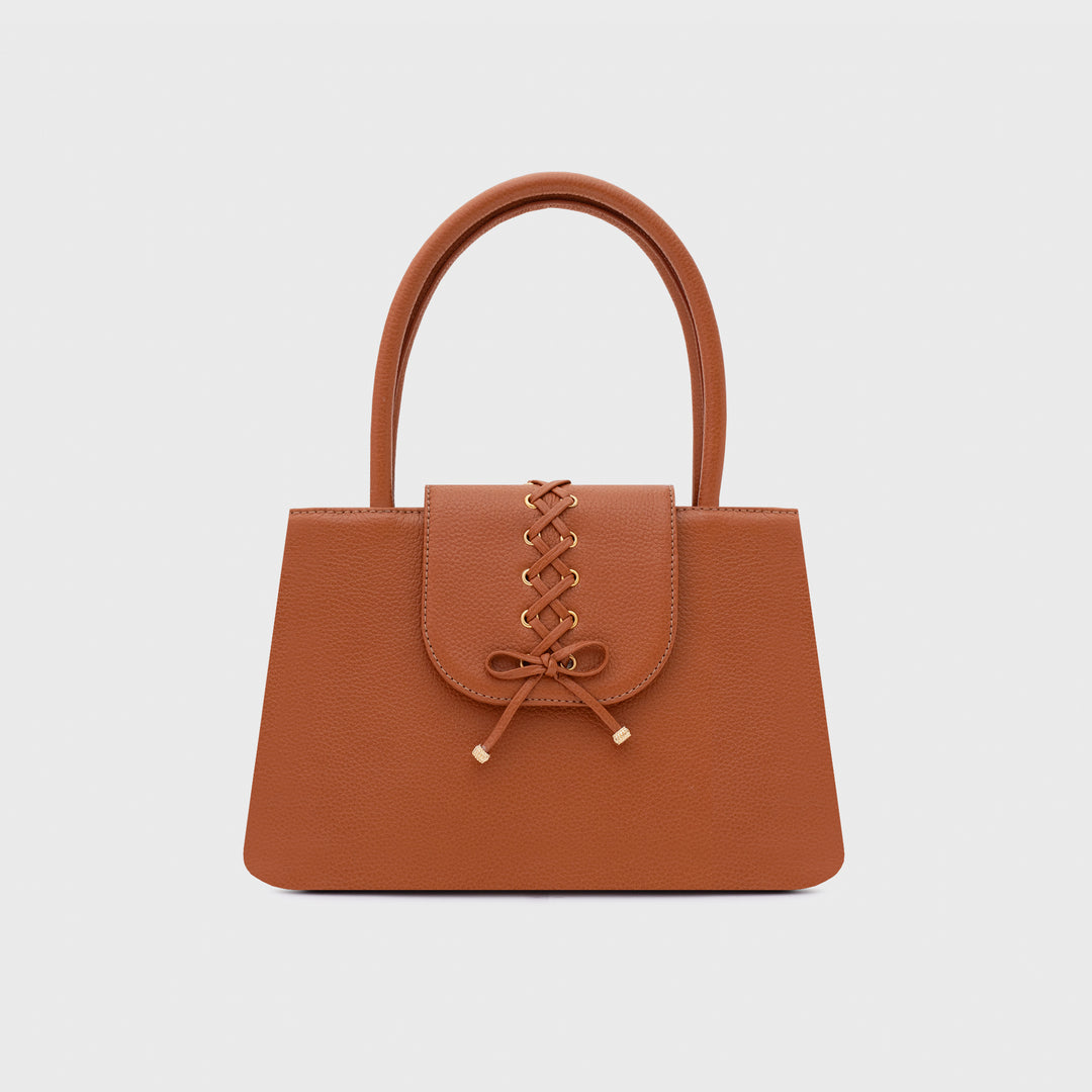AMARA HANDLE BAG COBRE