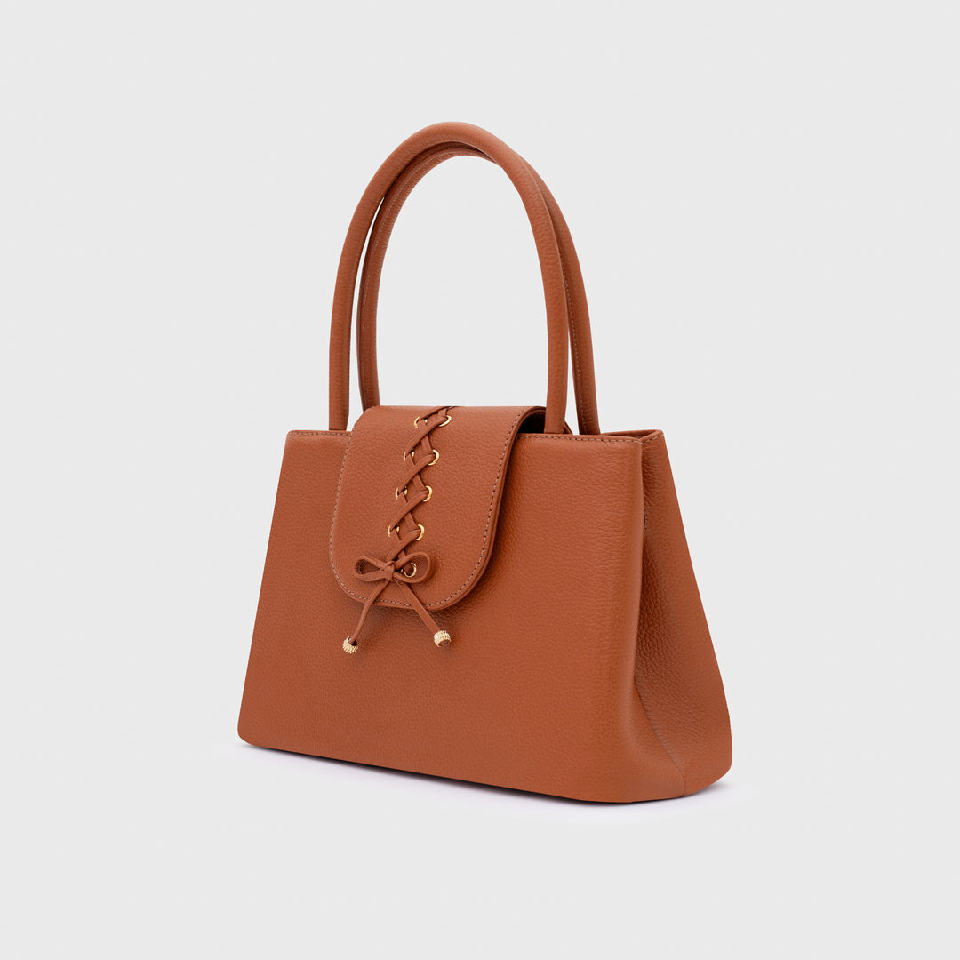 AMARA HANDLE BAG COBRE