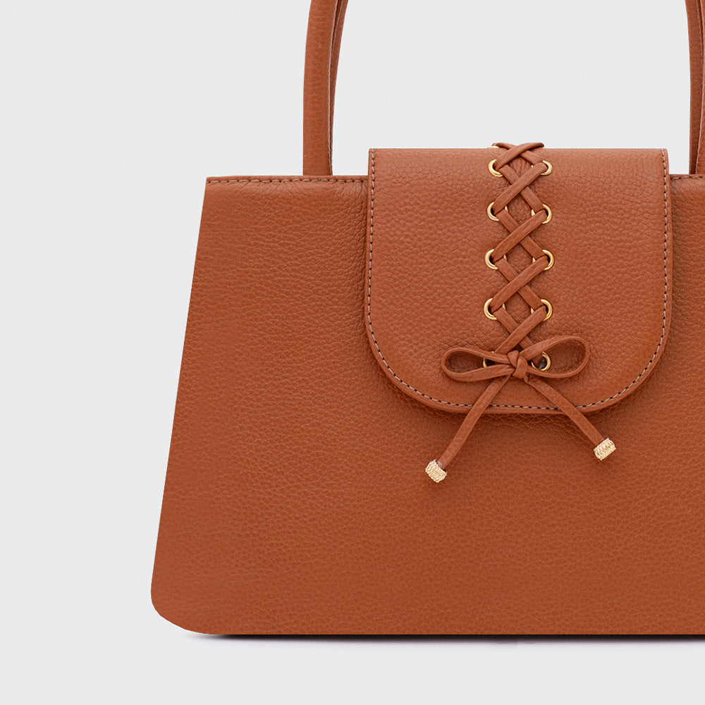 AMARA HANDLE BAG COBRE