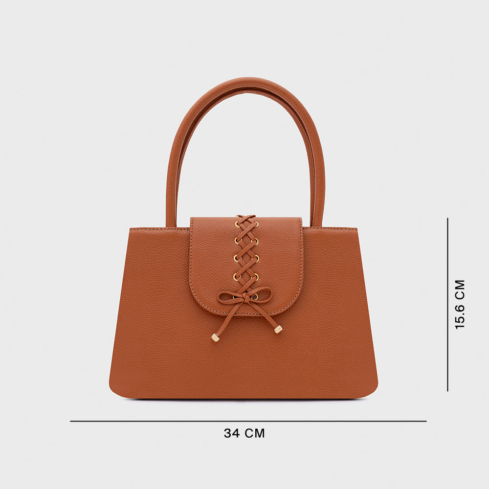 AMARA HANDLE BAG COBRE