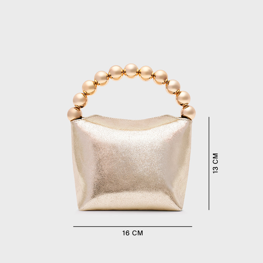 AMARIS MINI HANDBAG PLATINO ORO