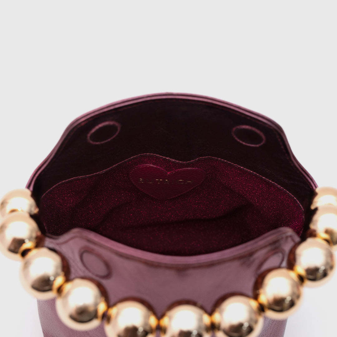 AMARIS MINI HANDBAG BORGOÑA