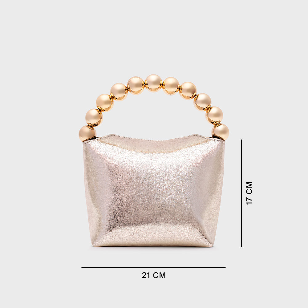 AMARIS MINI HANDBAG PLATINO ORO
