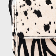 ANIKA FLAP BAG HUESO NEGRO