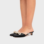 ANYA MULE MIDI NEGRO