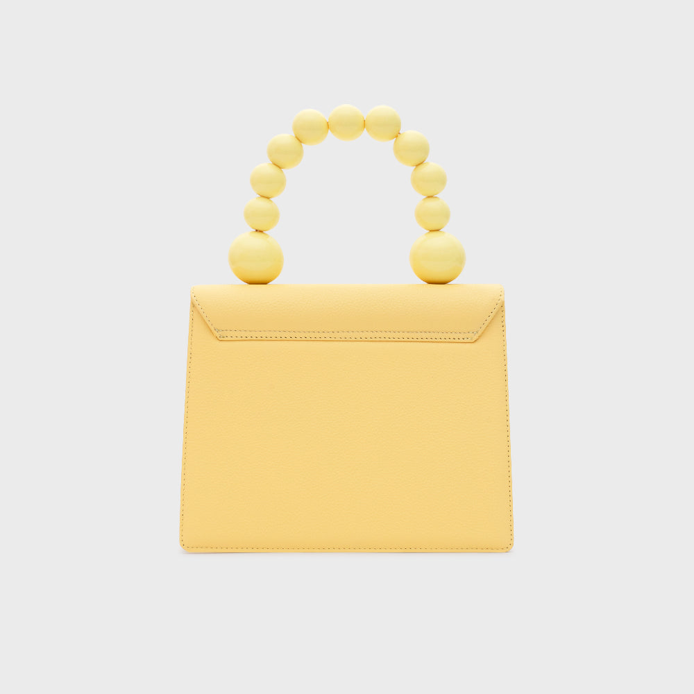 ARIA BEADED LUNCH BAG AMARILLO