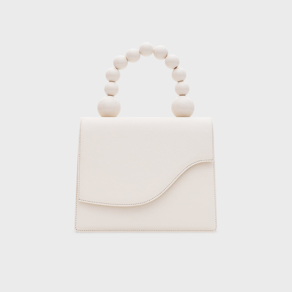 ARIA BEADED LUNCH BAG HUESO