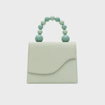 Cargue la imagen en el visor de la galería, ARIA BEADED LUNCH BAG VERDE