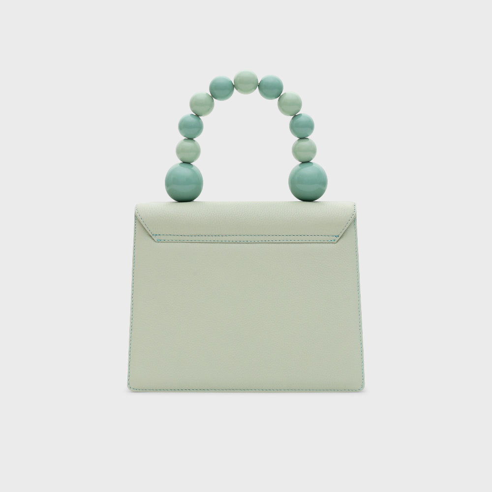 ARIA BEADED LUNCH BAG VERDE