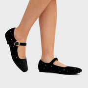 AURELIA FLAT STARS NEGRO