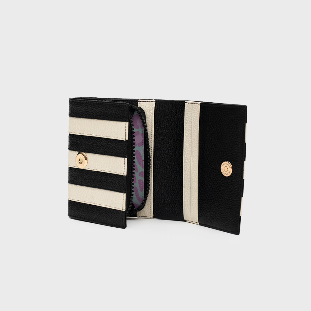 BILLETERA AUDREY HUESO NEGRO